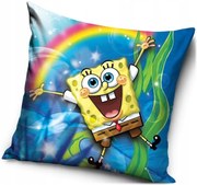 Vankúš SpongeBob a dúha - 40 x 40 cm