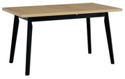Stôl Harry 80 x 140+180 V (dub grandson L) (čierna). Vlastná spoľahlivá doprava až k Vám domov. 1059238
