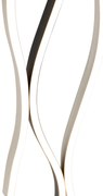 Design vloerlamp zwart met zilver incl. LED dimbaar - Blaze