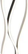 Design vloerlamp zwart met zilver incl. LED dimbaar - Blaze