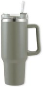 Termohrnček so slamkou TERMOS 1000 ml, sivý