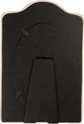Béžový antik fotorámik s ružičkami a mašľou - 14*2*21 cm / 10*15 cm