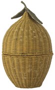 Bloomingville Úložný ratanový kôš Sage Yellow