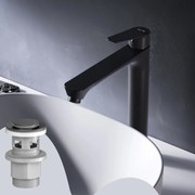 Umývadlová batéria AM.PM Hit FTA92222 vysoká s odtokovým ventilom, čierna