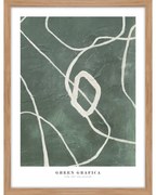 Obraz 32x42 cm Green Grafica – Malerifabrikken