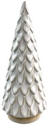 Vánoční dekorace stromek II SANTA LILA 19,5 cm béžový/bílý