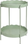 Odkladací stolík RAVELO Ø 40,5 cm, zelený