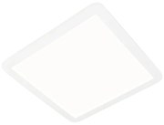 Stropné svietidlo biele 40 cm štvorcové vrátane LED 3-stupňový stmievač IP44 - Steve