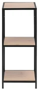 Knižnica v dekore duba v čierno-prírodnej farbe 37x83 cm Seaford – Actona