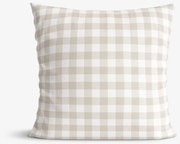 Goldea bavlnená obliečka na vankúš - latte kocky 40 x 40 cm