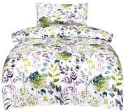 Biele obliečky na jednolôžko z bavlneného saténu 140x200 cm Savoy – My House