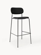 Kožená barová stolička's kovovou konštrukciou Co