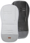 BabiM Prechodná podložka do kočíka Minky Plus Sivá