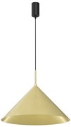 Závesné svietidlo Capital, 1x zlaté kovové tienidlo, (fi 46cm), b