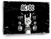Sablio Obraz ACDC Live fast, die young - 90x60 cm