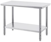 Kuchynský stôl z nehrdzavejúcej ocele