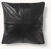 Ručne vyrobený kožený poťah na vankúš Raven