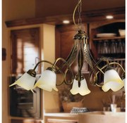 ONLI - Luster na reťazi DOPPIO GIRO 5xE14/6W/230V bronzová