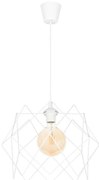 Luster na lanku GALL 1xE27/60W/230V biela