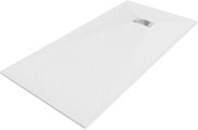 Mexen Hugo sprchový odtok obdĺžnikový SMC 170 x 80 cm, biely, kryt inox - 42108017-X