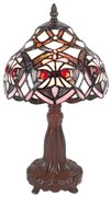 Stolová rustikálna lampa Tiffany 20*34