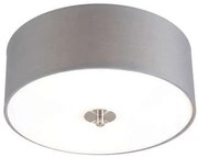 Rustikálne stropné svietidlo sivé 30 cm - Drum