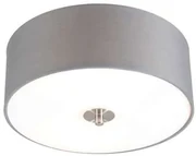 Rustikálne stropné svietidlo sivé 30 cm - Drum