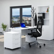 Zostava kancelárskeho nábytku Visio 2, 120 cm, biela