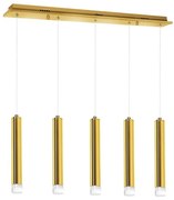 LED Luster na lanku GOLDIE 5xLED/25W/230V zlatá