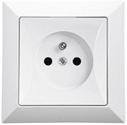 Zásuvka jednoduchá POLA biela 33029