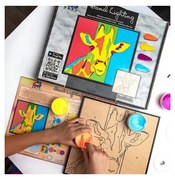 70085 Kreatívna sada na 3D maľovanie hmotou - Žirafa 30x30cm