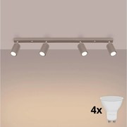 Brilagi - LED bodové svietidlo CRESTO 4xGU10/10W/230V taupe