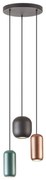 Redo 01-3480 - Luster na lanku BOOM 3xGU10/10W/230V pr. 33 cm čierna/zelená/hnedá