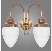 Kemar RI/K/2/M - Nástenné svietidlo RINAMA 2xE27/60W/230V mosadz