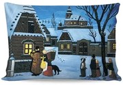 Obliečka na vankúšik JOSEF LADA Sluha vytrubuje 33 x 50 cm