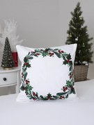 Vianočná obliečka na vankúš mikroplyš 40 × 40 cm - Vianočná radosť