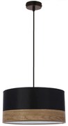 Luster na lanku PORTO 1xE27/60W/230V čierna/hnedá