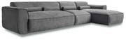 Sivá rohová pohovka (pravý roh) Flex Felix – Miuform
