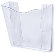 Stojanček na letáky A4, na stenu, číra