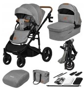 Lionelo - Kombinovaný kočík 2v1 MARI TOUR Šedý kameň