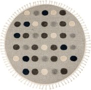 Detský kusový koberec My Fano 394 Dots kruh, 133x133 (priemer) kruh, viacfarebná, detská izba, Obsession