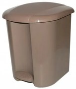 Pedálový odpadkový kôš, 17 l, kávová
