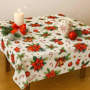 Vianočný obrus Vianočná ruža 140x180cm TiaHome