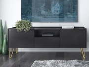 TV skrinka Harmony, čierna/čierny mramor%