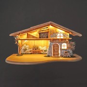 AMADEA Drevený betlehem BEZ FIGURÍK 65 cm