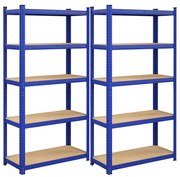 Súprava 2 regálov ‎‎‎90x180x40 cm GLR040Q02