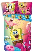 Bavlnené detské obliečky na jednolôžko 140x200 cm Sponge Bob - Jerry Fabrics