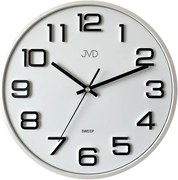 Klasické nástenné hodiny JVD Sweep HX2472.3 (31 cm) – biele, tichý chod