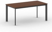 Kancelársky stôl PRIMO INVITATION, čierna podnož, 1600 x 800 mm, čerešňa