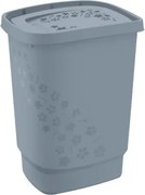 Kôš na prádlo Flowers 55 l, šedý%